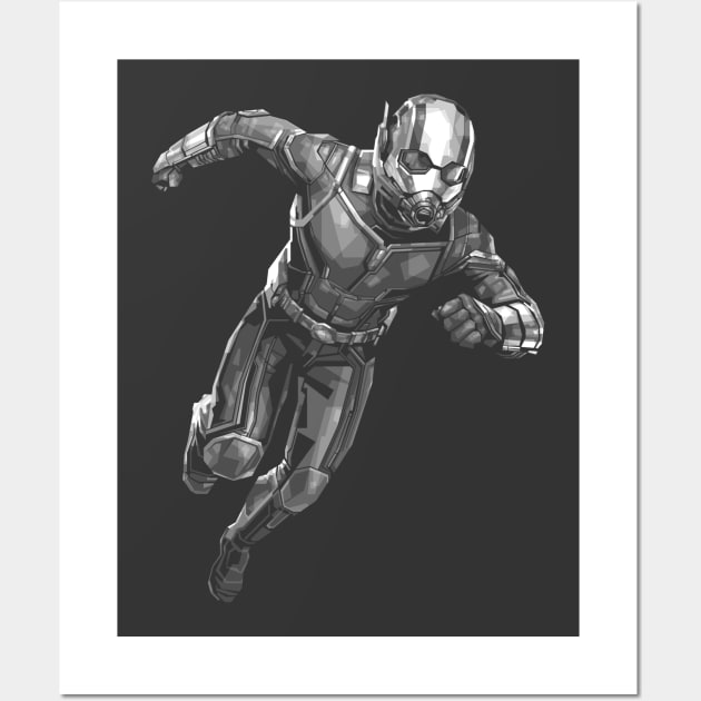 Ant Man in Action Black & White Wall Art by Paradox Studio